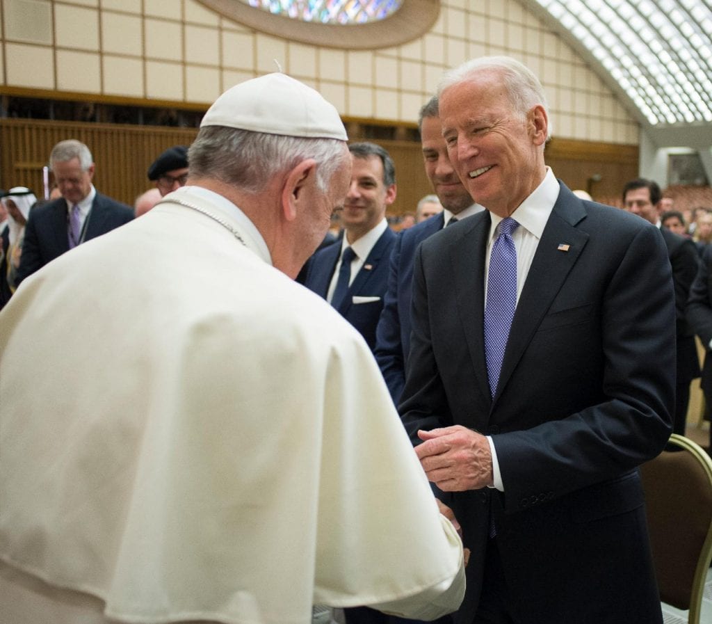 Popiežiaus Pranciškaus ir Joe Bideno susitikimas Vatikane