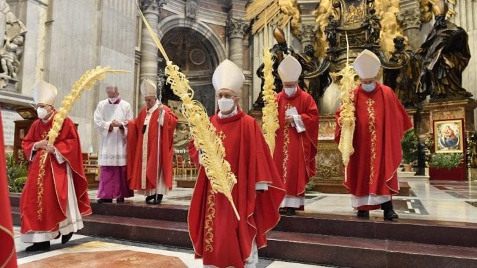 Popiežius Pranciškus Verbų sekmadienį