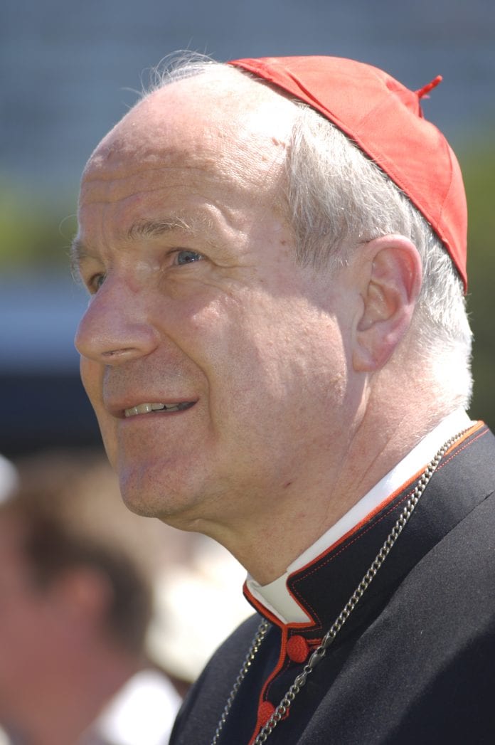 Vienos kardinolas Christoph Schönborn žiūri