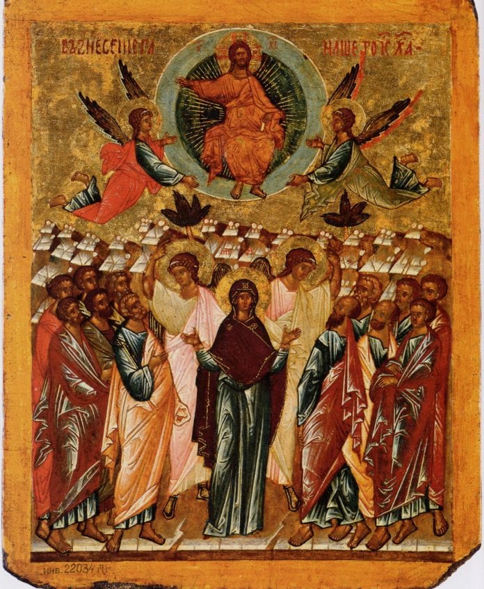 Kristaus žengimo į dangų ikona. XV a