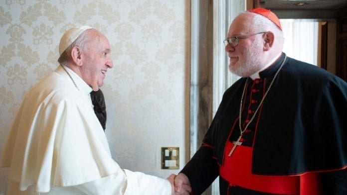 Popiežius Pranciškus ir kardinolas Reinhardas Marxas