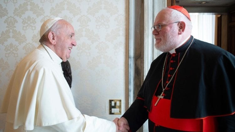 Popiežius Pranciškus ir kardinolas Reinhardas Marxas