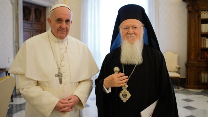 Popiežius Pranciškus ir patriarchas Baltramiejus