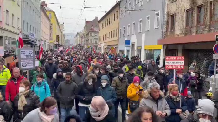 Protestas Austrijoje