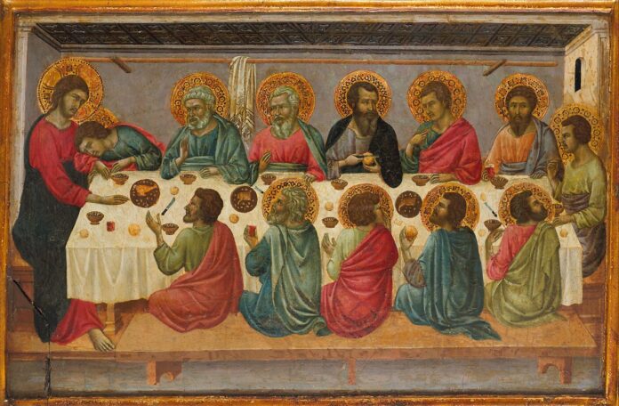 Paskutinė Vakarienė (XIV a.), dail. Ugolinas iš Sienos