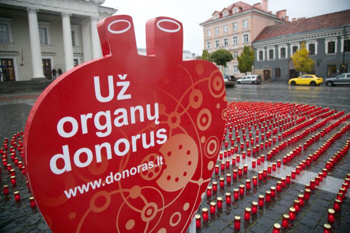 Akcija organų donorams pagerbti