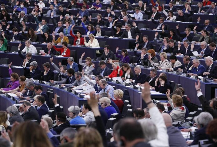 Balsavimas Europos Parlamente / EPA nuotr.