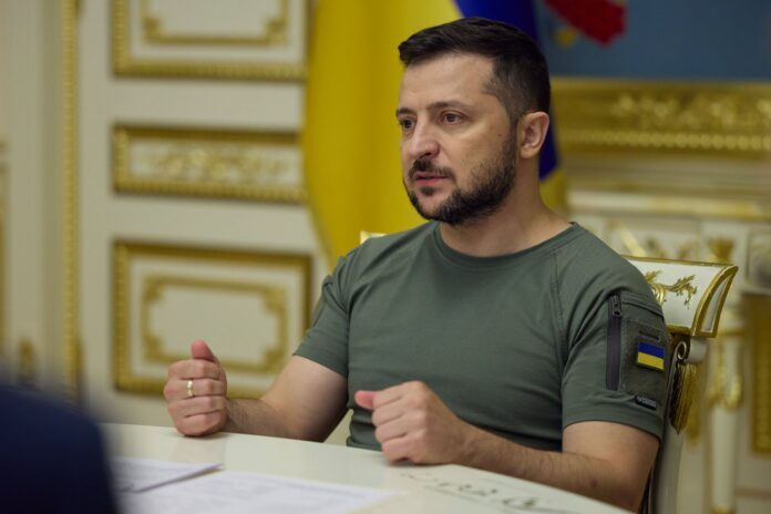 Ukrainos prezidentas Volodymyras Zelenskis / Soc. tinklų nuotr.