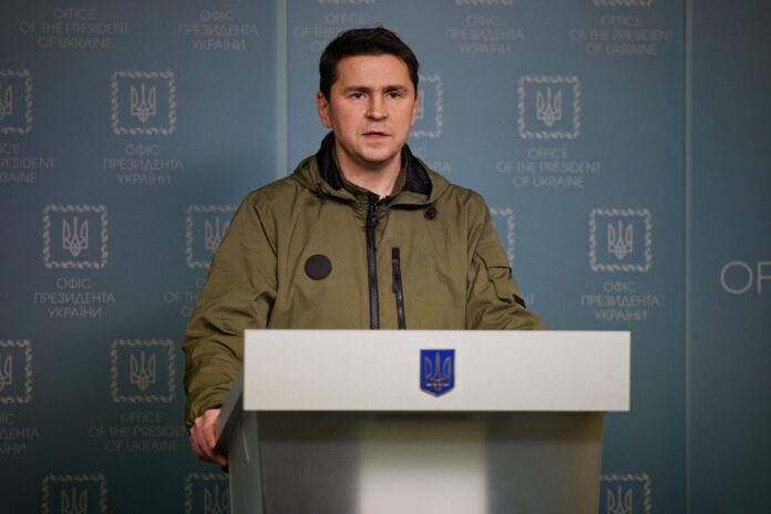 Ukrainos prezidento patarėjas Mychailo Podoliakas / President.gov.ua nuotr.