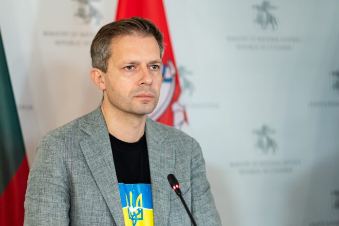 „Laisvės TV“ įkūrėjas, paramos akcijų Ukrainai organizatorius Andrius Tapinas / BNS nuotr.