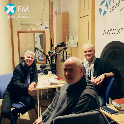 Remigijus Jucevičius, Henrikas Žukauskas ir svečias Alan-Marie de Lassus / XFM radijo nuotr.