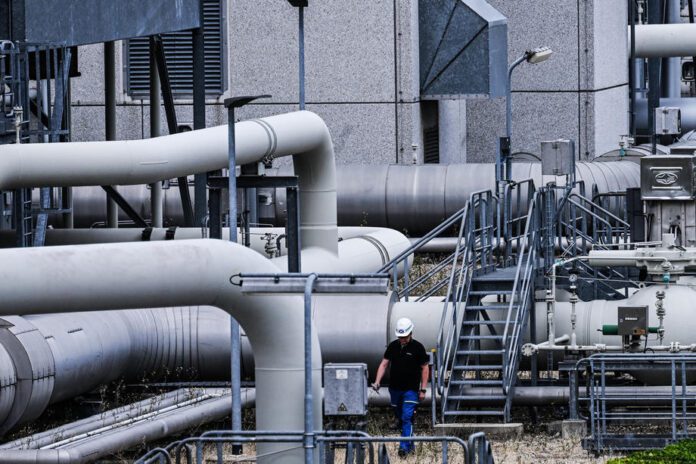 dujų kompresorių stotis Malnave, Vokietijoje / EPA nuotr.
