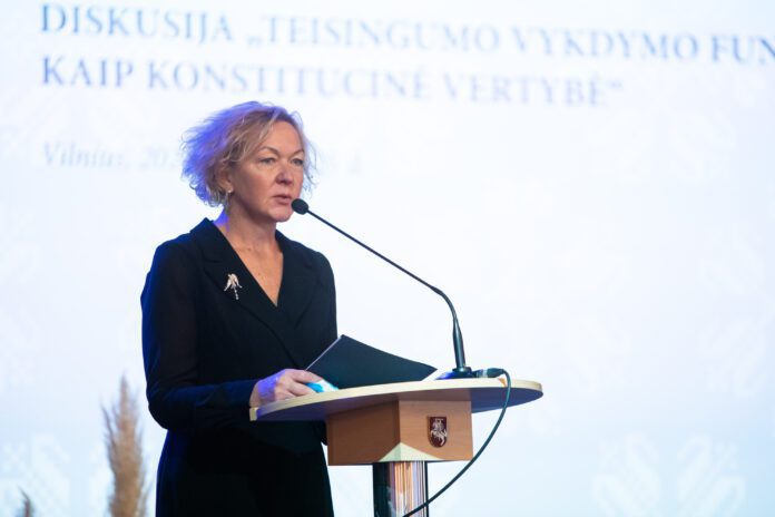 Teisėjų tarybos pirmininkė Sigita Rudėnaitė / BNS nuotr.