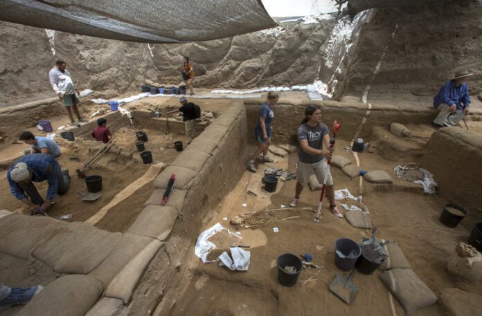 Archeologiniai kasinėjimai Aškelone (Izraelis) / EPA nuotr.