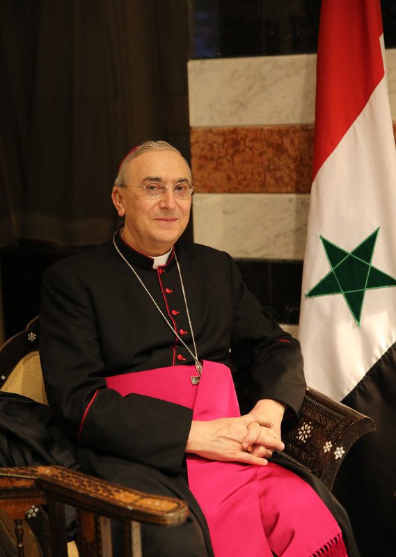 Popiežiaus Pranciškaus atstovas Sirijoje Mario Zenari / EPA nuotr.