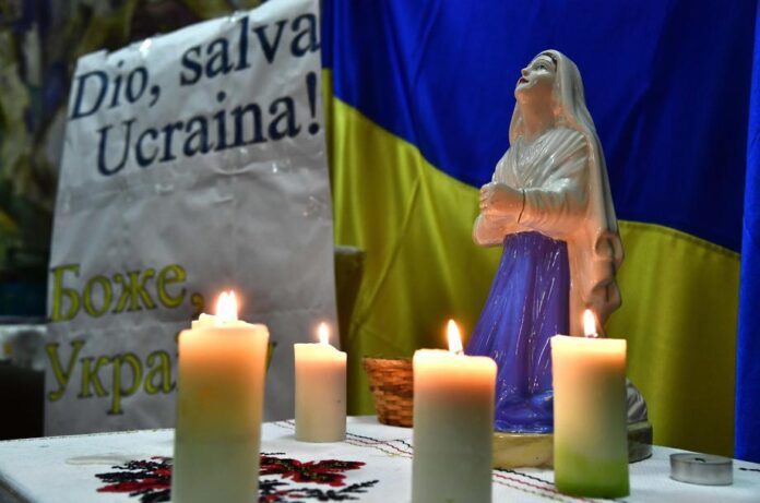 Maldos intencijos už Ukrainą Italijoje