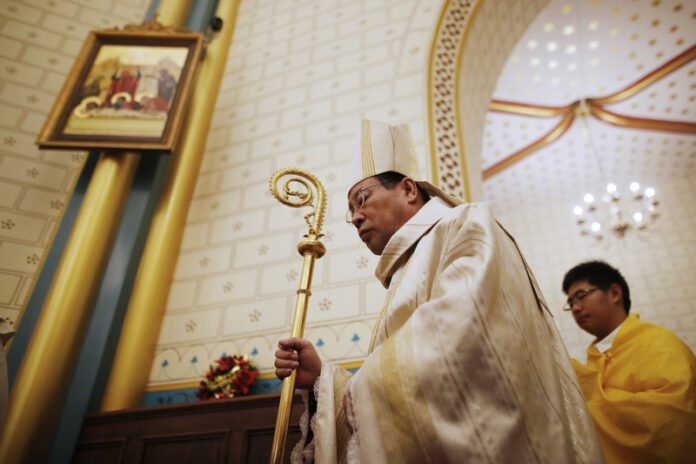 Pekino (Kinijos) vyskupas Josephas Li Shanas / EPA nuotr.