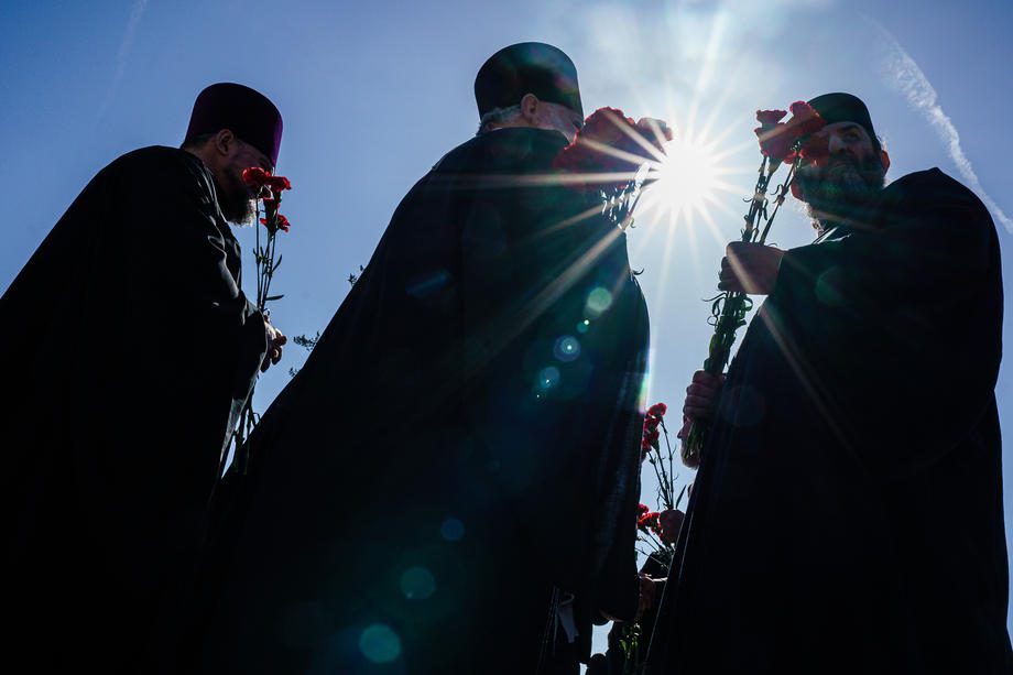 Rusijos ortodoksų kunigai / EPA nuotr.