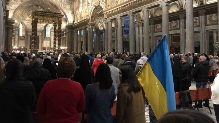 Šv. Mišios už Ukrainą / Vatican News nuotr.