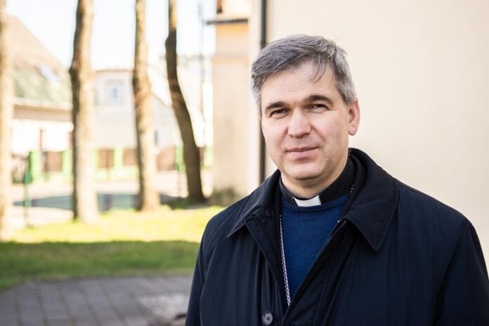 Panevėžio vyskupas Linas Vodopjanovas / Rimvydo Ančerevičiaus nuotr.