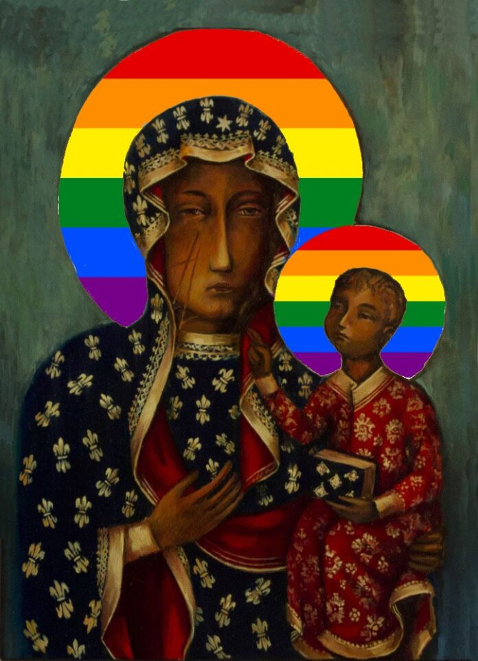 Tėvo Jameso Martino socialiniame tinkle pasidalintas LGBT bendruomenės kurtas paveikslėlis / Soc. tinklų nuotr.