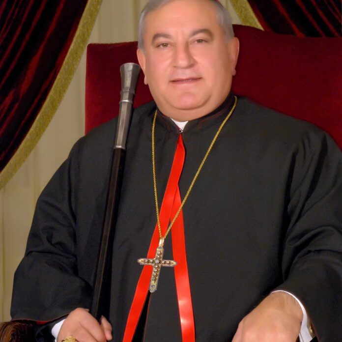 Alepo (Sirija) katalikų arkivyskupas Antoine'as Chahda / Soc. tinklų nuotr.