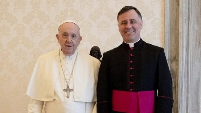 Popiežius Pranciškus ir arkivyskupas nominatas Rolandą Makrickas