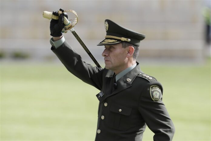 Kolumbijos policijos viršininkas generolas Henry Armando Sanabria