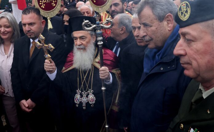Graikų ortodoksų Jeruzalės patriarchas Teofilius III / EPA nuotr.