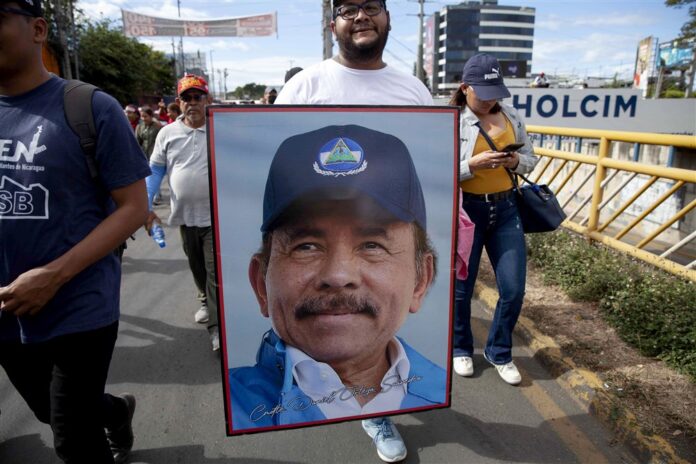 Sandinistų demonstracija Managvoje / EPA nuotr.