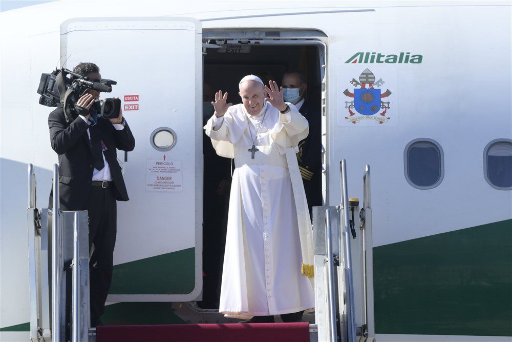 Popiežius Pranciškus palieka Vengriją / EPA nuotr.