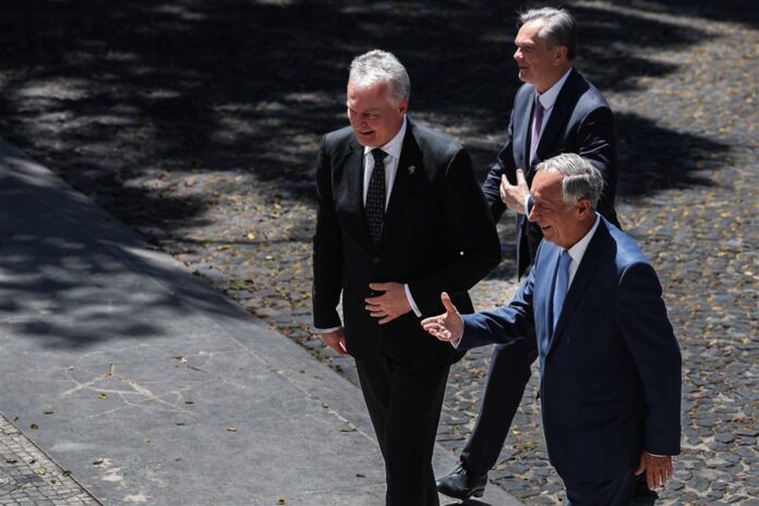 LR prezidentas Gitanas Nausėda ir Portugalijos prezidentas Marcelo Rebelo de Sousa / EPA nuotr.