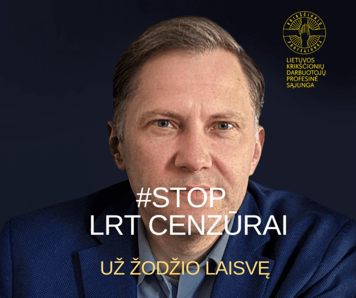 Solidarumo ir protesto akcijos # STOP LRT CENZŪRAI vizualas