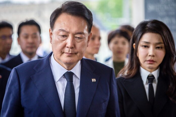 Pietų Korėjos prezidentas Yoon Suk-yeolas / EPA nuotr.