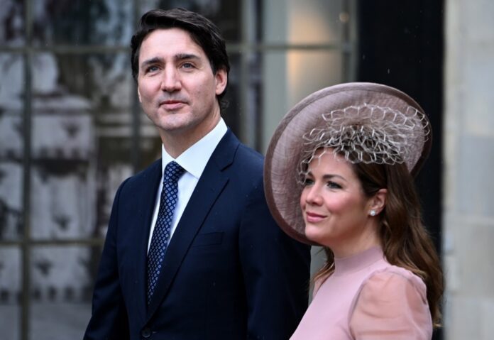 Kanados ministras pirmininkas Justinas Trudeau (Džastinas Triudo) ir jo buvusi žmona Sophie Gregoire Trudeau (Sofi Gregua Triudo) / EPA nuotr.
