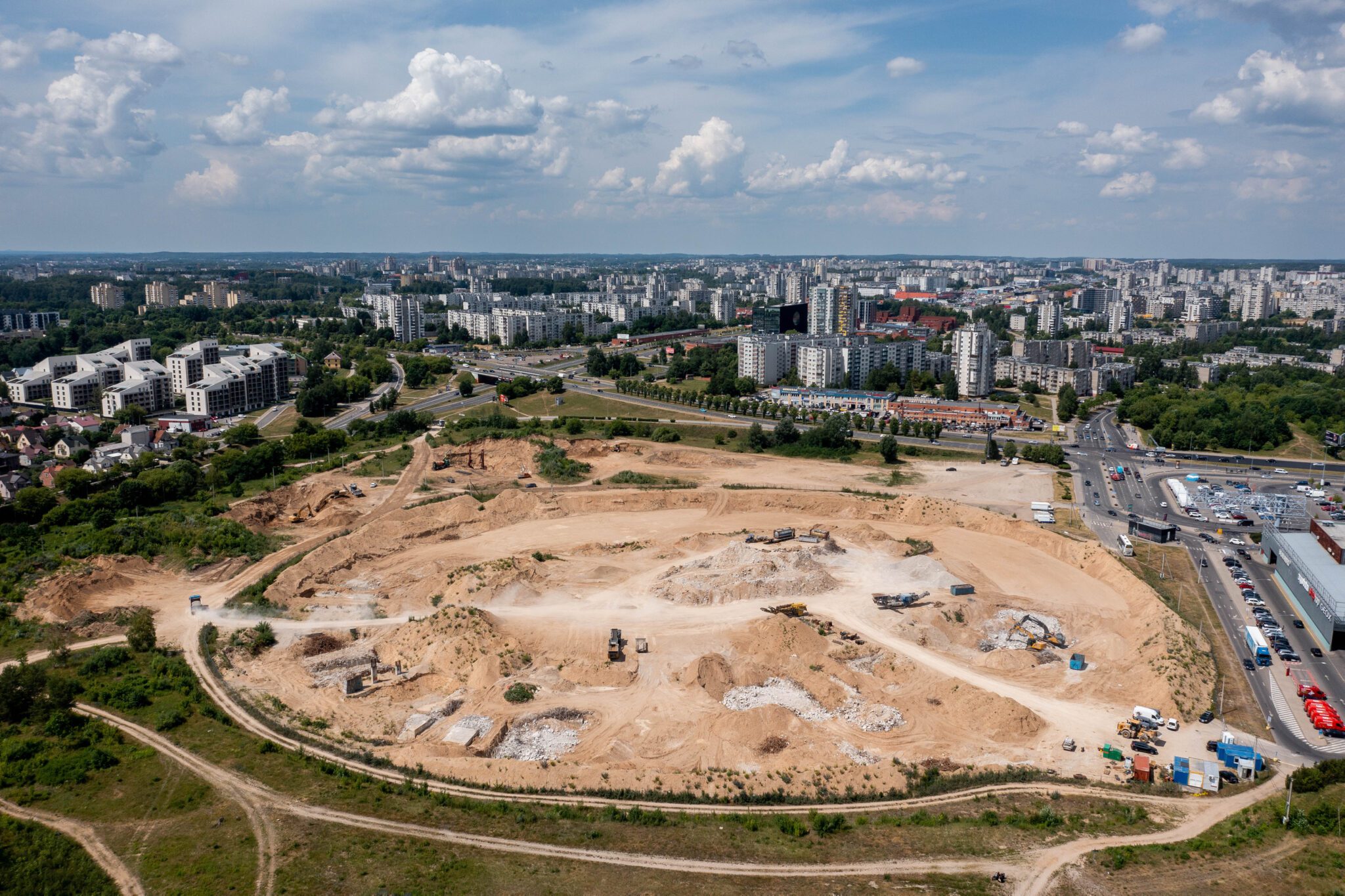 Nacionalinio stadiono statybos Vilniuje / BNS nuotr.