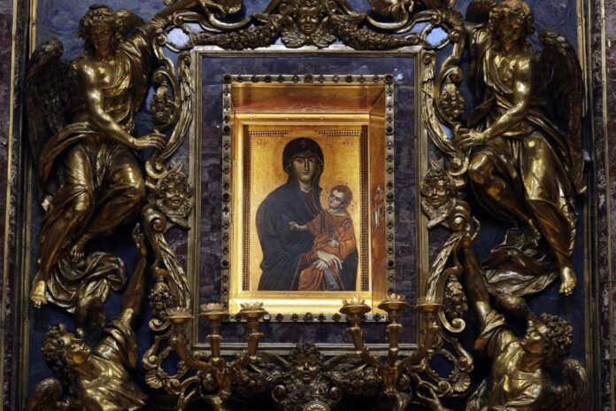 Mergelės Marijos – Salus Populi Romani – ikona / EPA nuotr.