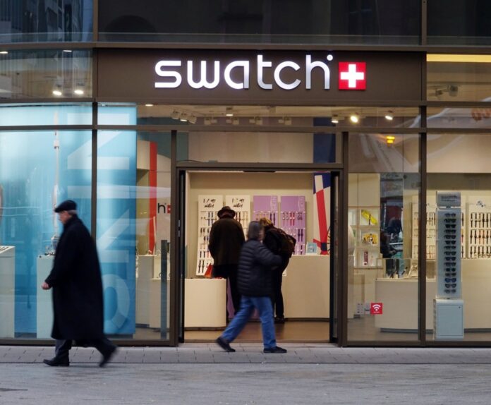 Swatch parduotuvė / EPA nuotr.