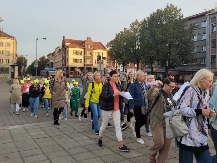 Streikuojantys Klaipėdos mokytojai / BNS nuotr.