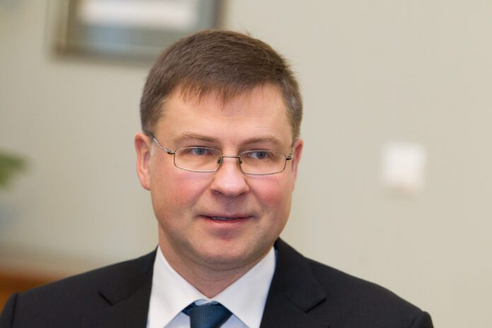 Europos Komisijos vicepirmininkas Valdis Dombrovskis / BNS nuotr.