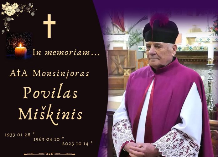 Monsinjoras Povilas Miškinis / Pasvalio parapijos nuotr.