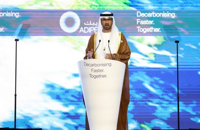 COP28 pirmininkas Sultanas al Jaberas iš naftos turtingų Jungtinių Arabų Emyratų / EPA nuotr.