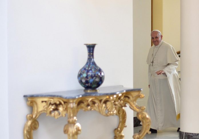 Popiežius Pranciškus Šv. Mortos namuose / EPA nuotr.