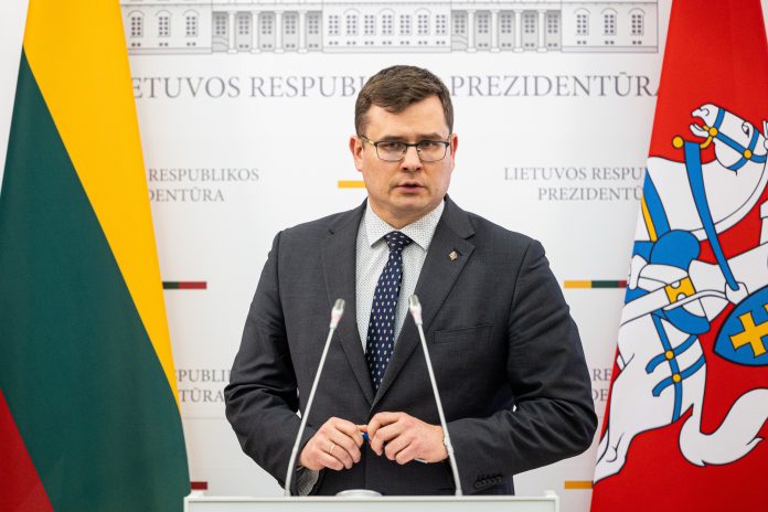Laurynas Kasčiūnas, naujasis krašto apsaugos ministras / BNS nuotr.