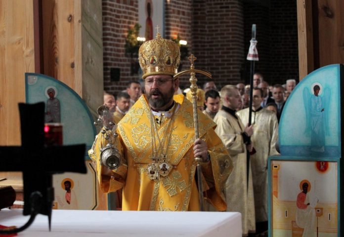 Didysis Ukrainos Graikų Apeigų Katalikų Bažnyčios arkivyskupas Sviatoslavas Ševčiukas / EPA nuotr.