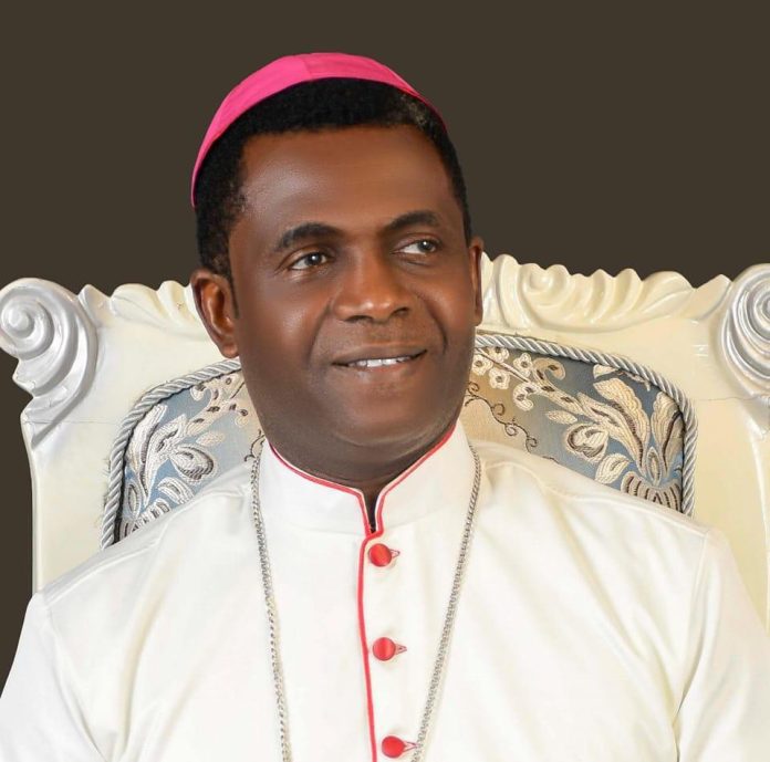 Nigerijos vyskupas Geraldas Mammanas Musa / Soc. tinklų nuotr.