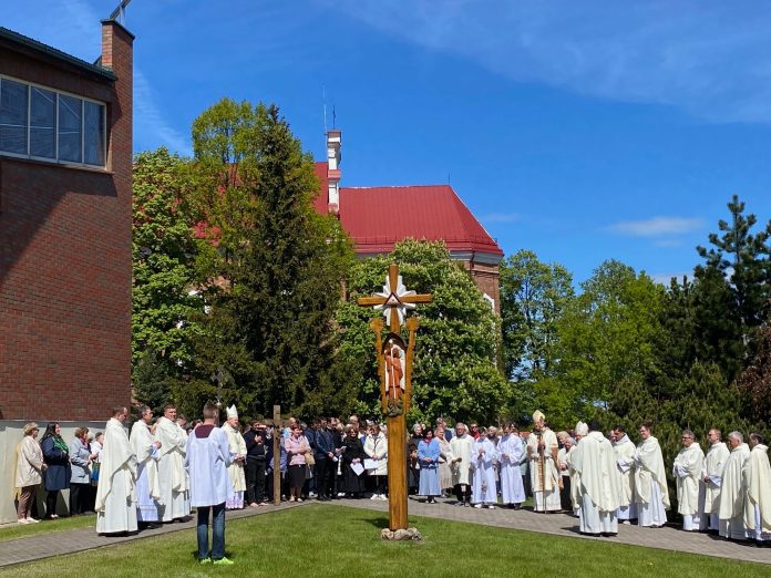 Šiluvoje palaimintas koplytstulpis / Kauno arkivyskupijos nuotr.