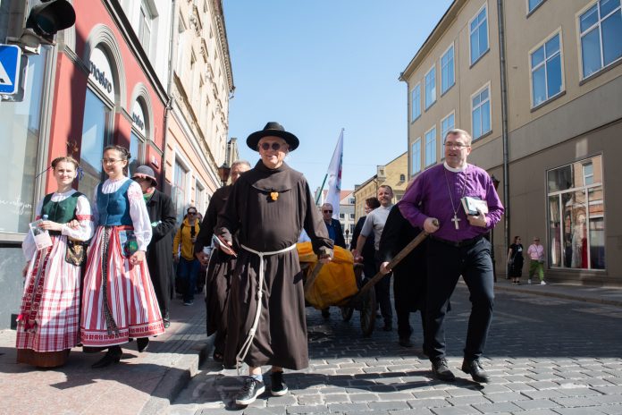 Šv. Jono bažnyčios atstatymo paramos akcija / Soc. tinklų nuotr.