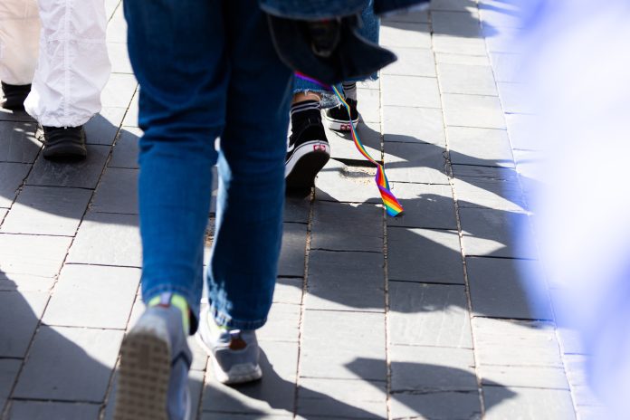 Dešimtys LGBT bendruomenės narių vėl reikalavo „savo teisių