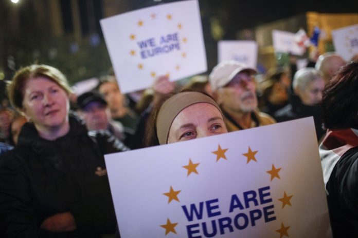 Protestas Tbilisyje, Gruzijoje / EPA nuotr.